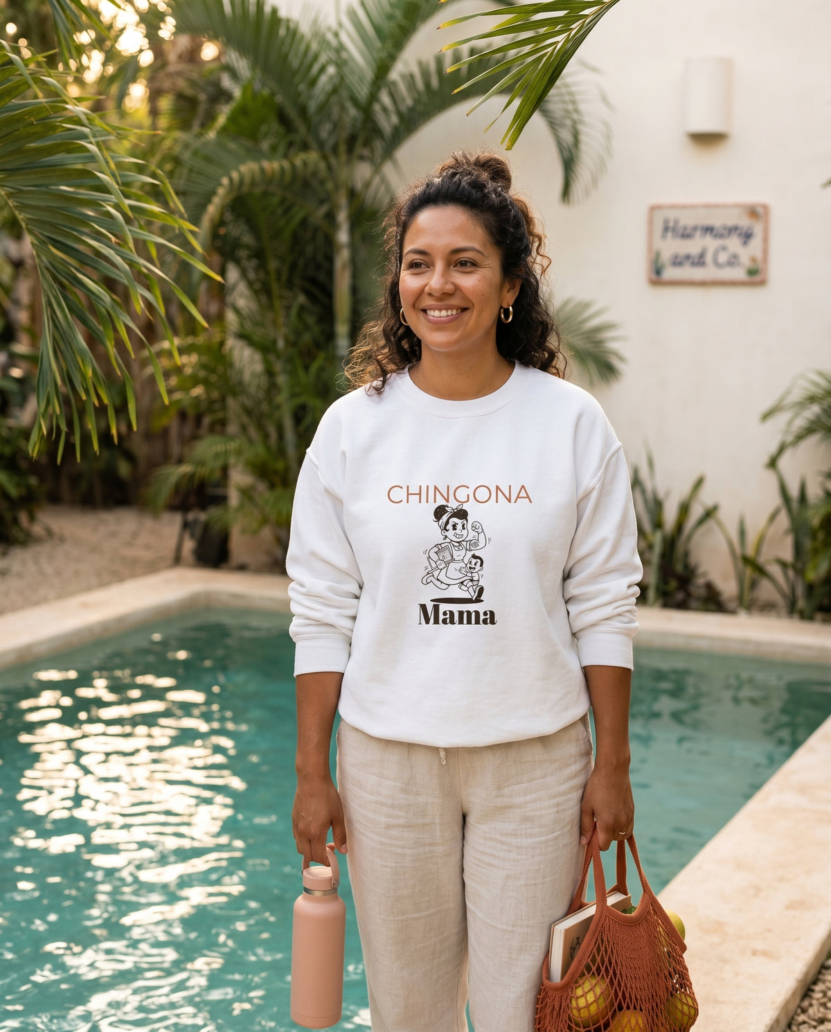 Chingona Mama Sweatshirt for Latina Moms | Cotton Poly Blend Empowering Gift