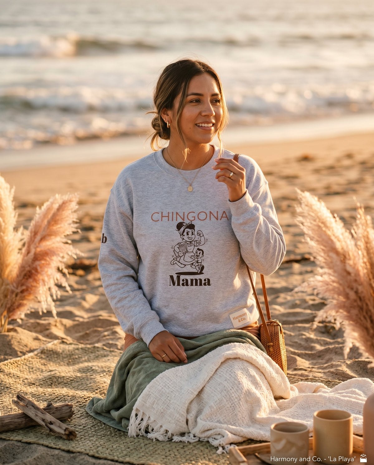 Chingona Mama Sweatshirt for Latina Moms | Cotton Poly Blend Empowering Gift